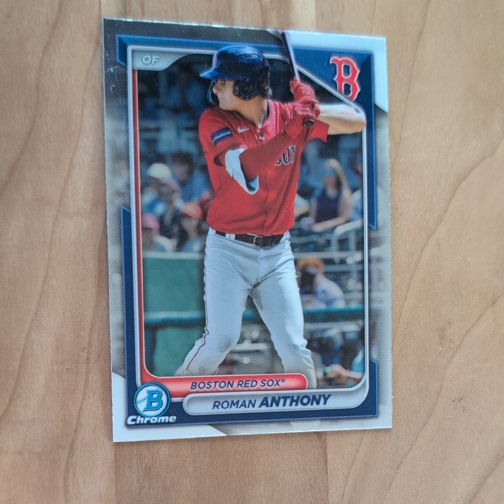2024 Bowman Chrome Prospects Roman Anthony Rookie Card Boston Red Sox